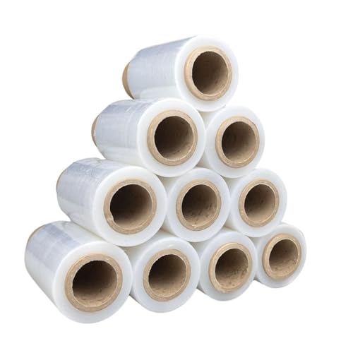 Mini Stretchfolie Transparent – 40 Rollen Handstretchfolie je 150 m x 10 cm – Wickelfolie 23 μm stark – Verpackungsfolie für Umzug, Lager, Transport, Paletten & Kartonsicherungen Mini Stretchfolie Transparent – 40 Rollen Handstretchfolie je 150 m x 10 cm – Wickelfolie 23 μm stark – Verpackungsfolie für Umzug, Lager, Transport, Paletten & Kartonsicherungen von BAS