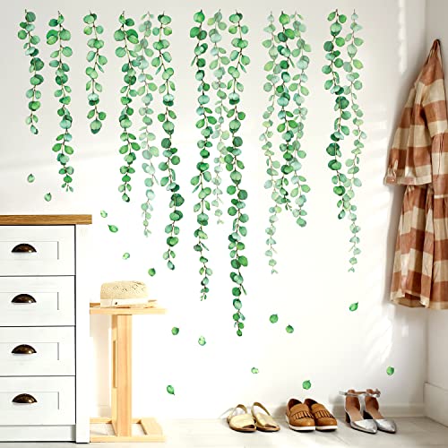 BASHOM DS-8052 grüne Eukalyptus-Rankenblätter, Wandaufkleber, Aquarell, Pflanzen, Aufkleber, abnehmbar, für Kinderzimmer, Schlafzimmer, Wohnzimmer, Kunst, Heimdekoration, Dekoration BASHOM DS-8052 grüne Eukalyptus-Rankenblätter, Wandaufkleber, Aquarell, Pflanzen, Aufkleber, abnehmbar, für Kinderzimmer, Schlafzimmer, Wohnzimmer, Kunst, Heimdekoration, Dekoration von BASHOM