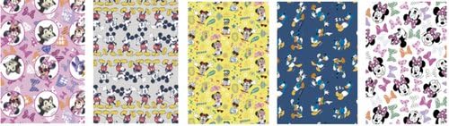 BASIKA - Rolle Geschenkpapier Mickey/Minnie Partyartikel, mehrfarbig (BAS17019) von BASIKA