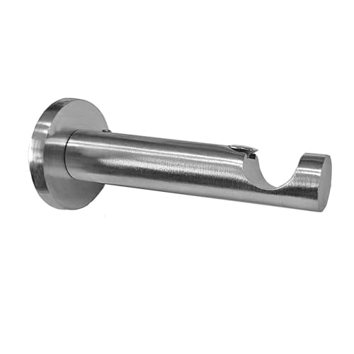 BASIT Wandträger für Gardinenstangen 1-läufig Edelstahl Look I Gardinenstangen Träger 16mm Wandbefestigung Gardinenstangen Halterung Vorhangstange H12 BASIT Wandträger für Gardinenstangen 1-läufig Edelstahl Look I Gardinenstangen Träger 16mm Wandbefestigung Gardinenstangen Halterung Vorhangstange H12 von BASIT