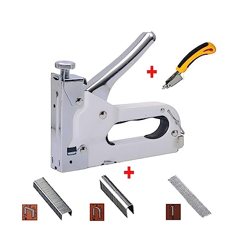 Nagelpistole, 3-in-1-Heftgerät for Möbel, manuelle Nagelpistole for die Holzbearbeitung, Polstermöbel, Holzarbeiten, Industrieschreinerei für Werkstatt und Haus(Generation 3) von BASSFLY