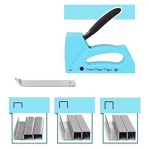 Nagelpistole, Nagelpistole for Holzbearbeitung, leichter Polsterhefter mit 1600 Stück JT21 Heftklammern for Heim-DIY-Dekoration für Werkstatt und Haus(With 1600pcs Staples) von BASSFLY