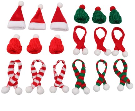 BASTOUR 20 Stück Mini Weihnachtsmütze und Mini Schal, Strickmütze des Weihnachten, Kleine Weihnachtsschal Set, Weihnachtsdekoration, Weihnachtsfeiern Zubehör, Tischdekoration BASTOUR 20 Stück Mini Weihnachtsmütze und Mini Schal, Strickmütze des Weihnachten, Kleine Weihnachtsschal Set, Weihnachtsdekoration, Weihnachtsfeiern Zubehör, Tischdekoration von BASTOUR