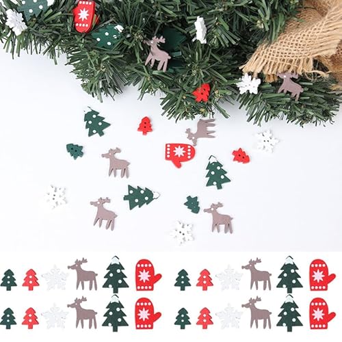 Bunt Streudeko Weihnachten, Holz Konfetti Weihnachten Deko, 100 Stück Tischdeko Holz Streudeko Konfetti, Tischdeko Rentier Schneeflocken Deko Confetti Bunt Streudeko Weihnachten, Holz Konfetti Weihnachten Deko, 100 Stück Tischdeko Holz Streudeko Konfetti, Tischdeko Rentier Schneeflocken Deko Confetti von BASTOUR