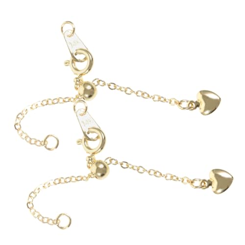 2 Stück Armbandverlängerungen: Karabinerverschlüsse Mit Kettenschmuck-verlängerungsketten, Halskettenverlängerung Für Schmuckherstellungsprojekte 2 Stück Armbandverlängerungen: Karabinerverschlüsse Mit Kettenschmuck-verlängerungsketten, Halskettenverlängerung Für Schmuckherstellungsprojekte von BATHVEVE