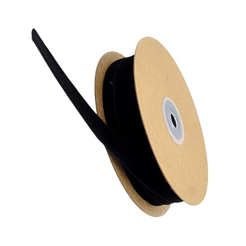 BATHVEVE 1 Rolle Beflockungsband schwarzes Band Haarband wickeln Party Stoff Garnband Sackleinenband dünn Geschenkverpackungsband Geschenkbänder ein Verpackungsband Black BATHVEVE 1 Rolle Beflockungsband schwarzes Band Haarband wickeln Party Stoff Garnband Sackleinenband dünn Geschenkverpackungsband Geschenkbänder ein Verpackungsband Black von BATHVEVE