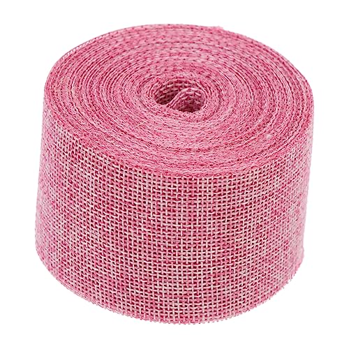 BATHVEVE 1 Rolle Gurtbandimitat Aus Leinen Stoffband Bänder Zum Verpacken Hochzeit Blumenband Bast Dekoratives Wickelband Regenbogen Dekoration Bänder Für Haare Jute Rosa Betäuben BATHVEVE 1 Rolle Gurtbandimitat Aus Leinen Stoffband Bänder Zum Verpacken Hochzeit Blumenband Bast Dekoratives Wickelband Regenbogen Dekoration Bänder Für Haare Jute Rosa Betäuben von BATHVEVE