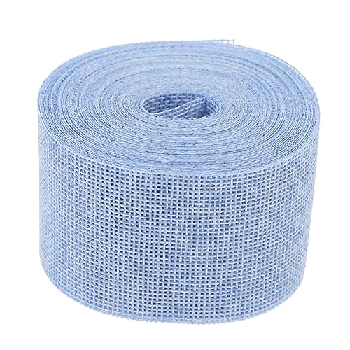 BATHVEVE 1 Rolle Gurtbandimitat aus Leinen seidenband ribbon dekobänder Dekobandrolle Blumenband Weihnachtsband Schleife Stoff weihnachtsdeko Buntes Band DIY-Bänder basteln betäuben Blue BATHVEVE 1 Rolle Gurtbandimitat aus Leinen seidenband ribbon dekobänder Dekobandrolle Blumenband Weihnachtsband Schleife Stoff weihnachtsdeko Buntes Band DIY-Bänder basteln betäuben Blue von BATHVEVE