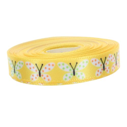 BATHVEVE 1 Rolle Ostern-Geschenkband easter zu ostern present wrapping ostergeschenk für Osterfest Schleife ästhetisch Heimgeschenkband Band für die Osterdekoration Polyester Yellow BATHVEVE 1 Rolle Ostern-Geschenkband easter zu ostern present wrapping ostergeschenk für Osterfest Schleife ästhetisch Heimgeschenkband Band für die Osterdekoration Polyester Yellow von BATHVEVE