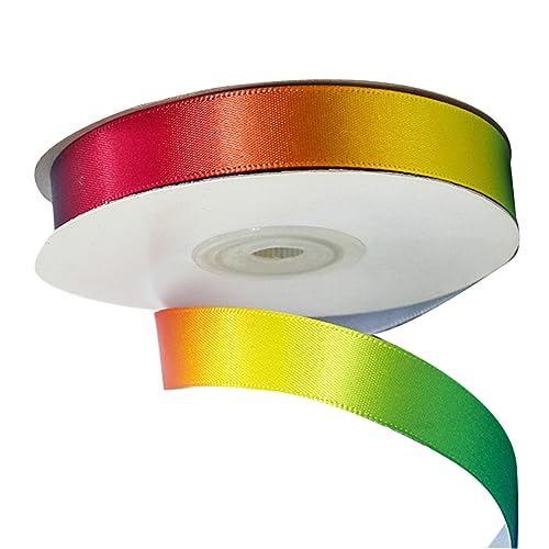 BATHVEVE 1 Rolle Regenbogenband Party Stoffband Bänder Umwickeln Regenbogenbänder Bänder Für Handwerk Hochzeit Band Zum Verpacken Regenbogen-satinband Verpackung Dekorativ Bunt BATHVEVE 1 Rolle Regenbogenband Party Stoffband Bänder Umwickeln Regenbogenbänder Bänder Für Handwerk Hochzeit Band Zum Verpacken Regenbogen-satinband Verpackung Dekorativ Bunt von BATHVEVE