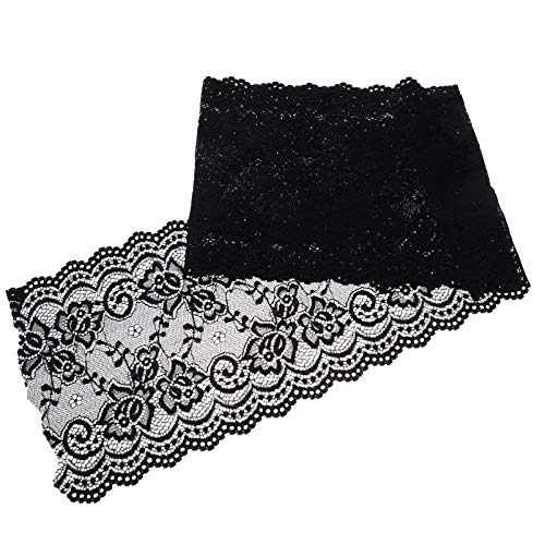 BATHVEVE 1 Rolle Spitze Blumen- Schnürsenkel Breit Dünn Zierleisten Nähen Stretch-nähband Zierband Nähen Diy Bastelbedarf Diy Handwerk Trimmen Hochzeitsband Black Nylon BATHVEVE 1 Rolle Spitze Blumen- Schnürsenkel Breit Dünn Zierleisten Nähen Stretch-nähband Zierband Nähen Diy Bastelbedarf Diy Handwerk Trimmen Hochzeitsband Black Nylon von BATHVEVE
