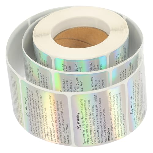BATHVEVE 1 Rolle Warnaufkleber schmelzen Etiketten Sicherheitsaufkleber Sicherheitsabziehal Warnabziehbilder Warnschilder für Kerzen Laserpapier Bunt BATHVEVE 1 Rolle Warnaufkleber schmelzen Etiketten Sicherheitsaufkleber Sicherheitsabziehal Warnabziehbilder Warnschilder für Kerzen Laserpapier Bunt von BATHVEVE