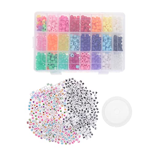 BATHVEVE 1 Satz DIY Buchstabenperlen Set Bunte Barrel Beads für Armband und Halskettenherstellung Robust und Vielseitig Einsetzbar für Kreative Bastelprojekte BATHVEVE 1 Satz DIY Buchstabenperlen Set Bunte Barrel Beads für Armband und Halskettenherstellung Robust und Vielseitig Einsetzbar für Kreative Bastelprojekte von BATHVEVE