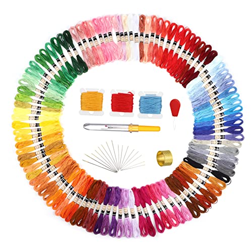 BATHVEVE 1 Satz DIY Stickerei Set mit Farben und Zubehörteilen Handstickerei Kreuzstich Nähbedarf für Erwachsene und Bastelprojekte Langlebiges Vielseitiges Stickgarn BATHVEVE 1 Satz DIY Stickerei Set mit Farben und Zubehörteilen Handstickerei Kreuzstich Nähbedarf für Erwachsene und Bastelprojekte Langlebiges Vielseitiges Stickgarn von BATHVEVE