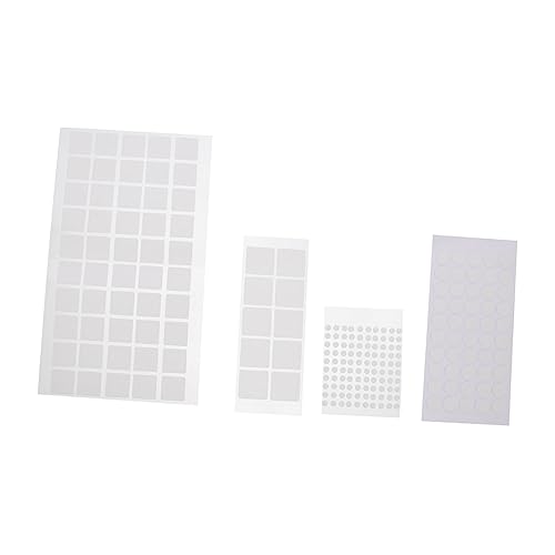 BATHVEVE 1 Satz Doppelseitiges Acrylklebeband Doppelt Punkte Runden Doppelseitiges Klebeband Runder Aufkleber Quadratische Klebebänder Doppelseitiges Montageband Aufkleber Befestigen von BATHVEVE