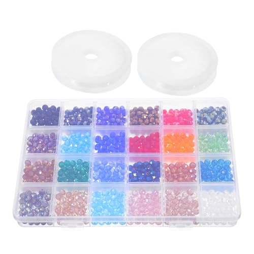 BATHVEVE 1 Schachtel Glasperlen Perlen-anhänger Dekorative Perlen Kit Zur Herstellung Von Kristallarmbändern Basteln Sie Lose Perlen Armband Runde Perlen Abstandsperlen Für Ohrringe BATHVEVE 1 Schachtel Glasperlen Perlen-anhänger Dekorative Perlen Kit Zur Herstellung Von Kristallarmbändern Basteln Sie Lose Perlen Armband Runde Perlen Abstandsperlen Für Ohrringe von BATHVEVE