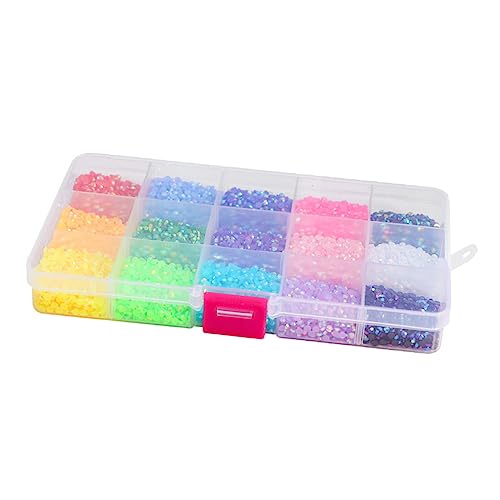 BATHVEVE 1 Schachtel Nagel Diamanten Nagel Edelsteine ​​ Strasssteine Nagel Pailletten Strass - Kristalle 3d Aufkleber Nail-art- Nagelornamente Harzbohrer von BATHVEVE