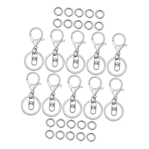 BATHVEVE 1 Set Karabiner Schlüsselanhänger Ketten Klauen Drehverschluss Schlüsselringe Schlüsselbundverschlüsse Gold Schlüsselanhänger Zubehör DIY Metall Runde Ringe Metall BATHVEVE 1 Set Karabiner Schlüsselanhänger Ketten Klauen Drehverschluss Schlüsselringe Schlüsselbundverschlüsse Gold Schlüsselanhänger Zubehör DIY Metall Runde Ringe Metall von BATHVEVE