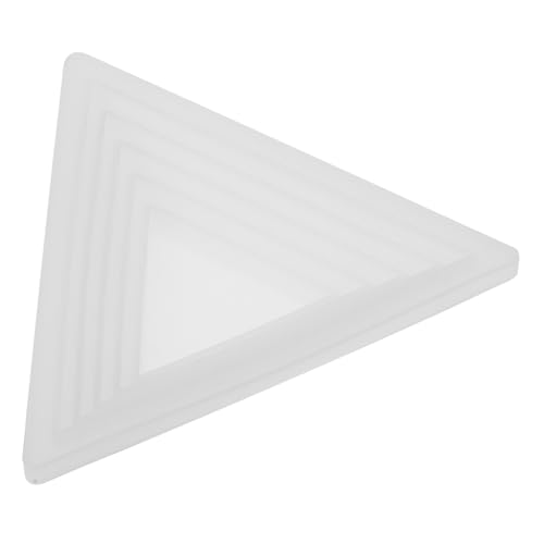 BATHVEVE 1 Stück Silikonform Herstellung am Stiel epoxidharz Gießwerkzeug für Ablageschalen Kristall-Epoxy-Form Gießform für Ablageschalen dreieckige Schalenform Kieselgel Weiß BATHVEVE 1 Stück Silikonform Herstellung am Stiel epoxidharz Gießwerkzeug für Ablageschalen Kristall-Epoxy-Form Gießform für Ablageschalen dreieckige Schalenform Kieselgel Weiß von BATHVEVE