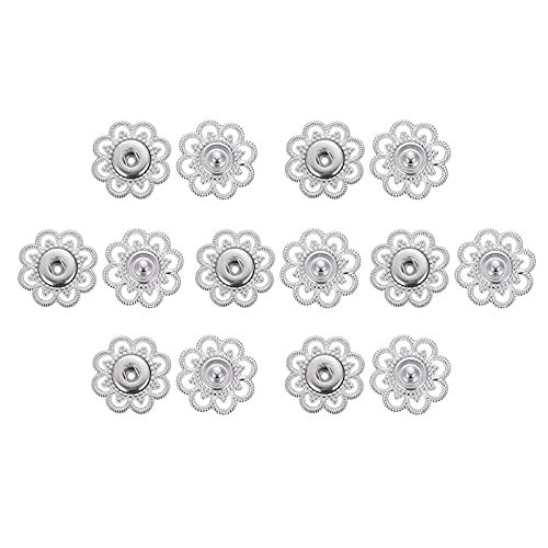 BATHVEVE 10 Paare Hochwertige Metall Druckknöpfe für Überwürfe Unsichtbare Schnallen für Jacken Pullover und DIY Projekte Langlebig und von BATHVEVE