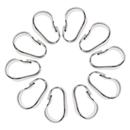 BATHVEVE 10 Stück DIY Anhängerverbindungen Versilberte Schnappverschlüsse für und Armbänder Schmuckherstellung Zubehör für Kreative Projekte von BATHVEVE