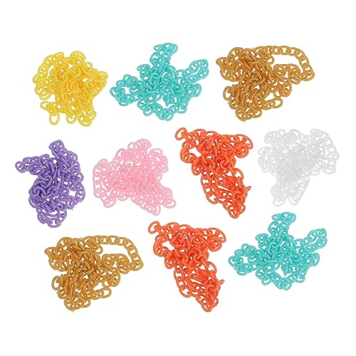 BATHVEVE 10 Stück DIY Handgemachte Plastikketten Zufälligen Farben Robuste Gliederkette für Schmuckherstellung und Bastelprojekte Vielseitig Einsetzbar und Langlebig BATHVEVE 10 Stück DIY Handgemachte Plastikketten Zufälligen Farben Robuste Gliederkette für Schmuckherstellung und Bastelprojekte Vielseitig Einsetzbar und Langlebig von BATHVEVE
