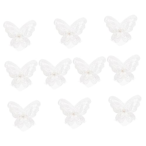 BATHVEVE 10 Stück Kleidungszubehör Patches Aufkleber Basteln Pailletten Kunstnähapplikationen Zum Aufnähen Auf Spitze Perlen Schmetterlinge Applikationen Quaste Damenhemd Blazer Für Damen von BATHVEVE