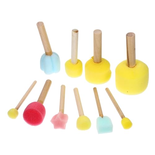 BATHVEVE 10 Stück Schwammbürste Pinselschwamm Kosmetische Schwämme Schwammpinsel Runden Schaumfarbe Tipps Zeichnungsschwamm Mehrfarbig Sortiert Kreis Mini Bürsten Schaumbürste Klein Holz BATHVEVE 10 Stück Schwammbürste Pinselschwamm Kosmetische Schwämme Schwammpinsel Runden Schaumfarbe Tipps Zeichnungsschwamm Mehrfarbig Sortiert Kreis Mini Bürsten Schaumbürste Klein Holz von BATHVEVE