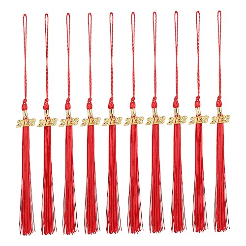 BATHVEVE 10 Stück Teiliges Abschluss Hut Quasten Diy Dekoration für Abschlussfeier Rote Quastenanhänger für Doktorhüte und Bachelor Abschlüsse BATHVEVE 10 Stück Teiliges Abschluss Hut Quasten Diy Dekoration für Abschlussfeier Rote Quastenanhänger für Doktorhüte und Bachelor Abschlüsse von BATHVEVE