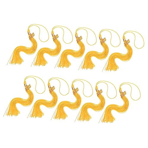BATHVEVE 10 Stück Teiliges Abschlussmützen Quasten Zubehör für Diy Dekorationen für Abschlussfeiern und Festliche Anlässe Goldene Fransenanhänger für Einen Unvergesslichen Auftritt BATHVEVE 10 Stück Teiliges Abschlussmützen Quasten Zubehör für Diy Dekorationen für Abschlussfeiern und Festliche Anlässe Goldene Fransenanhänger für Einen Unvergesslichen Auftritt von BATHVEVE