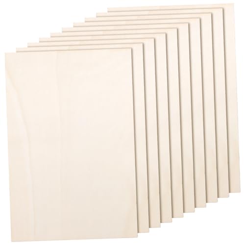 BATHVEVE 10 Stück Unbearbeitete Holzplatten für DIY Bastelprojekte Vielseitige Holzplatten für Modellierung Malen und Gravieren für Kreative Anwendungen BATHVEVE 10 Stück Unbearbeitete Holzplatten für DIY Bastelprojekte Vielseitige Holzplatten für Modellierung Malen und Gravieren für Kreative Anwendungen von BATHVEVE