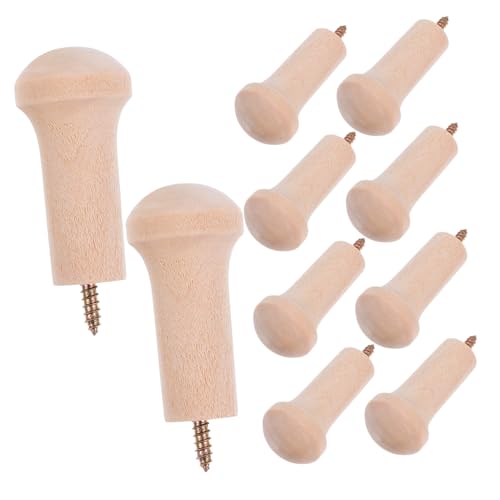 BATHVEVE 10 Stück Unvollendete Holz-shaker- Für Kleidung, Hüte, Handtücher, Shaker-, Handtuchhaken, Wand-kleiderhaken, Dekorative Huthaken BATHVEVE 10 Stück Unvollendete Holz-shaker- Für Kleidung, Hüte, Handtücher, Shaker-, Handtuchhaken, Wand-kleiderhaken, Dekorative Huthaken von BATHVEVE