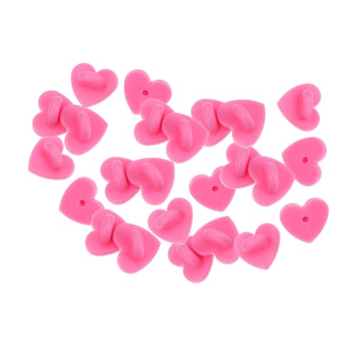 BATHVEVE 100 Stück Herzförmige Anstecker Verschlüsse aus Gummi Brooch Bases für Anstecknadeln DIY Schmuck Zubehör Langlebig und Sicher für Broschen und Namensschilder BATHVEVE 100 Stück Herzförmige Anstecker Verschlüsse aus Gummi Brooch Bases für Anstecknadeln DIY Schmuck Zubehör Langlebig und Sicher für Broschen und Namensschilder von BATHVEVE