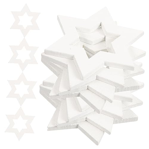 BATHVEVE 100 Stück Hexagramm Holzscheiben zum Basteln Unvollendete DIY Holzstücke für Kreative Dekorationen für Feste und Heimprojekte BATHVEVE 100 Stück Hexagramm Holzscheiben zum Basteln Unvollendete DIY Holzstücke für Kreative Dekorationen für Feste und Heimprojekte von BATHVEVE