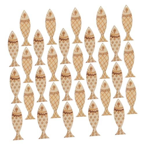 BATHVEVE 100 Stück Holz Fisch Ausschnitte DIY Deko Holzscheiben für Kreative Bastelprojekte Mediterranes Design für Kindergarten und Dekorationen BATHVEVE 100 Stück Holz Fisch Ausschnitte DIY Deko Holzscheiben für Kreative Bastelprojekte Mediterranes Design für Kindergarten und Dekorationen von BATHVEVE