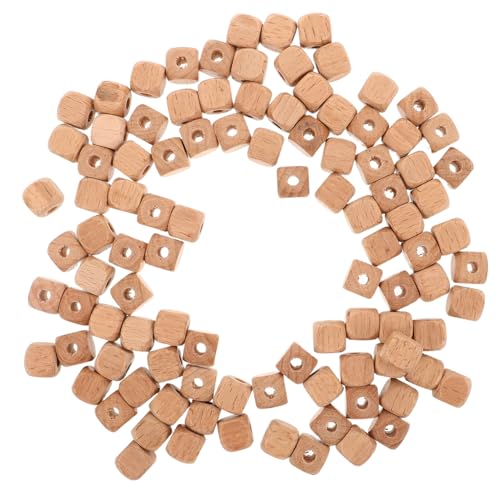 BATHVEVE 100 Stück Natürliche, Unbehandelte Würfel-holzperlen, Großes Loch, Blank, Unbemalt, Quadratisch, Lose Holzperlen, 12 Mm, Für, Armbänder, Diy-schmuckherstellung BATHVEVE 100 Stück Natürliche, Unbehandelte Würfel-holzperlen, Großes Loch, Blank, Unbemalt, Quadratisch, Lose Holzperlen, 12 Mm, Für, Armbänder, Diy-schmuckherstellung von BATHVEVE