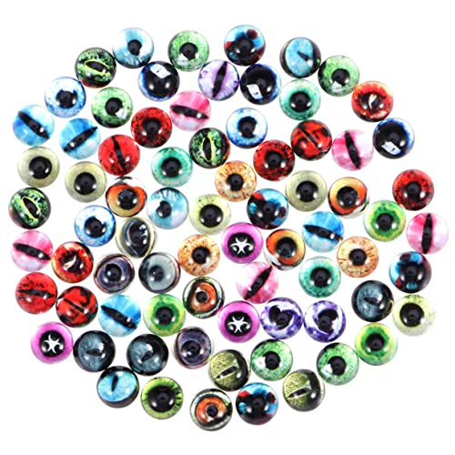 BATHVEVE 100 Stück Selbstklebende Glasaugen für Bastelprojekte Halbrunde Tieraugen Cabochons für Schmuck Puppen und DIY Dekorationen Zufällige Designs BATHVEVE 100 Stück Selbstklebende Glasaugen für Bastelprojekte Halbrunde Tieraugen Cabochons für Schmuck Puppen und DIY Dekorationen Zufällige Designs von BATHVEVE