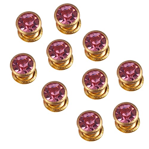 BATHVEVE 100 Stück bunter Diamantschmuck Hochzeit Nieten Diamanten dekorativ Strasssteine ​​aufnähen Nähzubehör für Kleidung Schmuckkunstdesign Strass Rosa von BATHVEVE