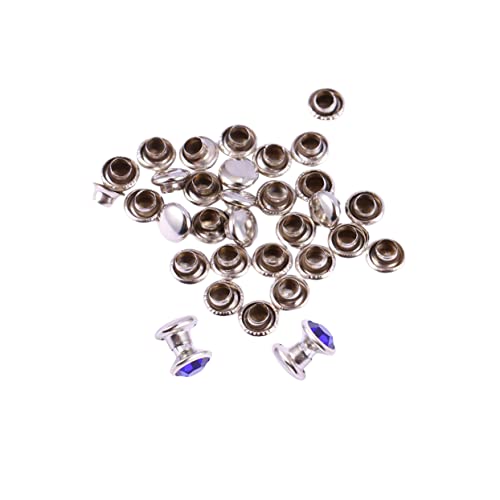 BATHVEVE 100 Stück bunter Diamantschmuck blaue Strasssteine Schmuckzubehör silberne Strasssteine Nähzubehör für Kleidung Schmuckkunstdesign Strass von BATHVEVE