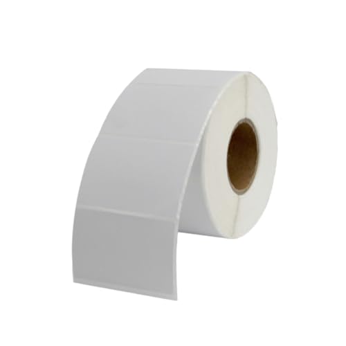 BATHVEVE 1000 Stück Drucker Etiketten Selbstklebend Barcode Aufkleber Weiß Blanko Rollenetiketten für Versand Adress CD Datei Beschriftung von BATHVEVE