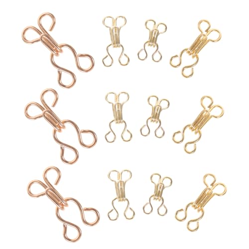 BATHVEVE 100Paare Metall Nähschnallen für Unterwäsche Kragenverschlüsse und Versteckte Knöpfe DIY Kleidungszubehör Verschiedenen pro Praktisch von BATHVEVE