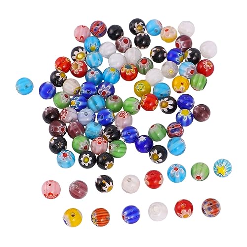 BATHVEVE 100Stücke DIY Perlen Farbige Glasurperlen für Schmuckherstellung Runde Bastelperlen für Armbänder und Halsketten Exquisites Zubehör für Basteln BATHVEVE 100Stücke DIY Perlen Farbige Glasurperlen für Schmuckherstellung Runde Bastelperlen für Armbänder und Halsketten Exquisites Zubehör für Basteln von BATHVEVE