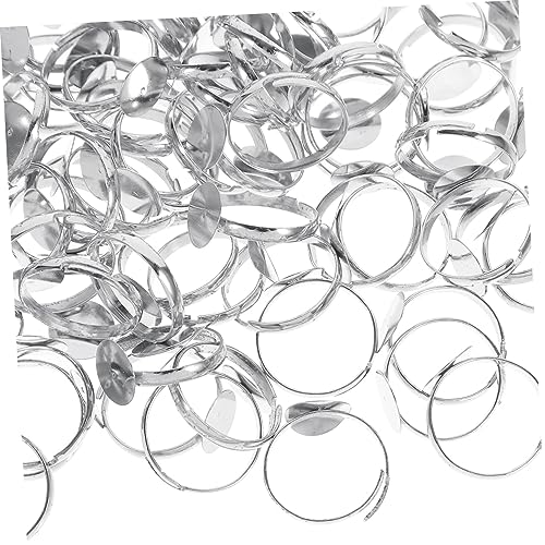 BATHVEVE 100Stücke DIY Ring Blanks Verstellbare Fingerringbasis mit Lünette für Schmuckgestaltung für Personalisierte und Bastelprojekte BATHVEVE 100Stücke DIY Ring Blanks Verstellbare Fingerringbasis mit Lünette für Schmuckgestaltung für Personalisierte und Bastelprojekte von BATHVEVE