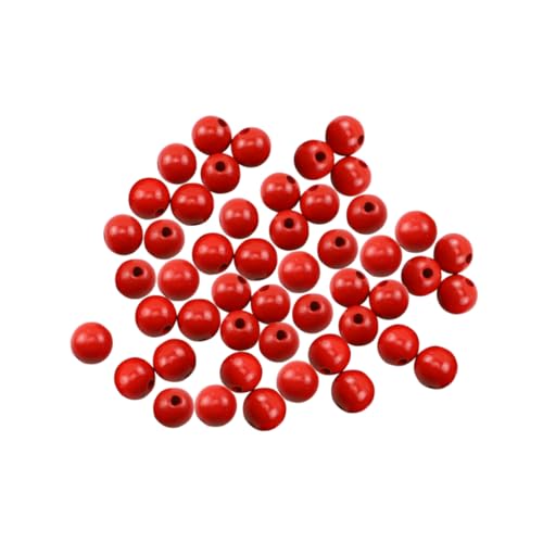 BATHVEVE 100Stücke Holzperlen Rote DIY für Schmuckherstellung Lose Natur Holzperlen zum Auffädeln für Armbänder und Halsketten Handwerkszubehör BATHVEVE 100Stücke Holzperlen Rote DIY für Schmuckherstellung Lose Natur Holzperlen zum Auffädeln für Armbänder und Halsketten Handwerkszubehör von BATHVEVE