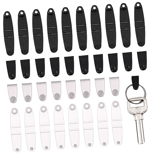 BATHVEVE 100Stücke Kunststoff Schlüsselanhänger mit Faltbaren Clips Transparente Ausweishalter Vielseitige Riemen Anschlüsse für Schlüssel und Karten BATHVEVE 100Stücke Kunststoff Schlüsselanhänger mit Faltbaren Clips Transparente Ausweishalter Vielseitige Riemen Anschlüsse für Schlüssel und Karten von BATHVEVE
