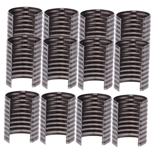BATHVEVE 100Stücke Leder Seilklammern Faltbare Crimp Clip Quastenverschlüsse Zylindrische Lesezeichen Kabelenden für Schmuckherstellung Langlebig und Verschleißfest BATHVEVE 100Stücke Leder Seilklammern Faltbare Crimp Clip Quastenverschlüsse Zylindrische Lesezeichen Kabelenden für Schmuckherstellung Langlebig und Verschleißfest von BATHVEVE