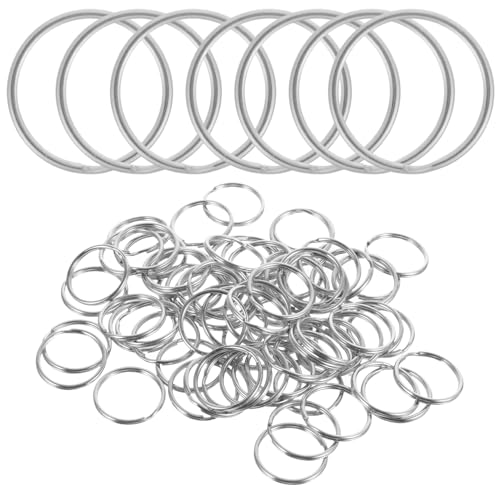 BATHVEVE 100Stücke Schlüsselringe Rundschlüsselringe für DIY Schlüsselanhänger Robuste und Langlebige Schlüsselring Befestigungen für Handwerk Zubehör BATHVEVE 100Stücke Schlüsselringe Rundschlüsselringe für DIY Schlüsselanhänger Robuste und Langlebige Schlüsselring Befestigungen für Handwerk Zubehör von BATHVEVE