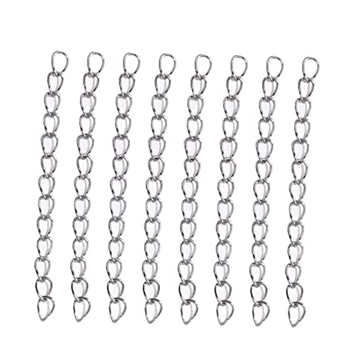 BATHVEVE 100Stücke Verlängerungsketten für DIY Schmuckherstellung Kettenverlängerungen für und Armbänder Robust und Langlebig für Kreative Projekte von BATHVEVE