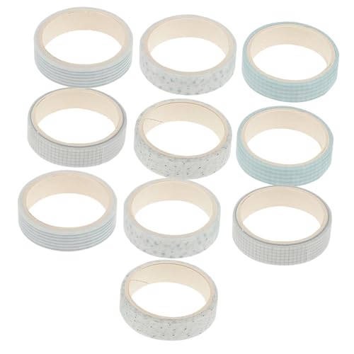 BATHVEVE 10Rollen DIY Dekoratives Klebeband Farben Selbstklebende Bastelbänder für Scrapbooking Journal Verzierung und Kunstprojekte Einfach zu Entfernen Hinterlässt von BATHVEVE