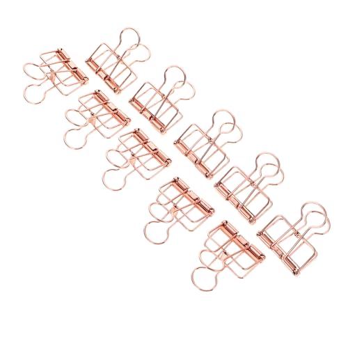 BATHVEVE 10Stücke Metall Binderclips Vintage Büroklammern für Dokumente Starke Papierklemmen zum Organisieren von für Büro und Home Office Roségold BATHVEVE 10Stücke Metall Binderclips Vintage Büroklammern für Dokumente Starke Papierklemmen zum Organisieren von für Büro und Home Office Roségold von BATHVEVE